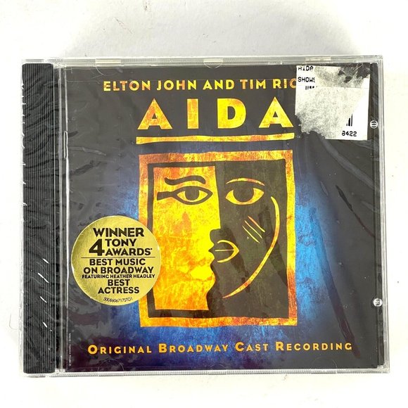 Aida Original Broadway Cast Recording CD 2000 Elton John Tim Rice Sealed - Picture 2 of 4